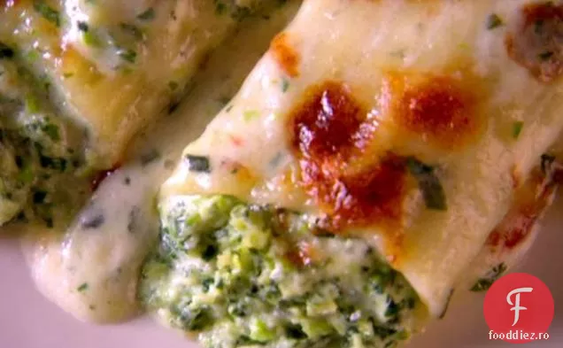 Swiss Chard și mazăre dulce Manicotti (iarna)