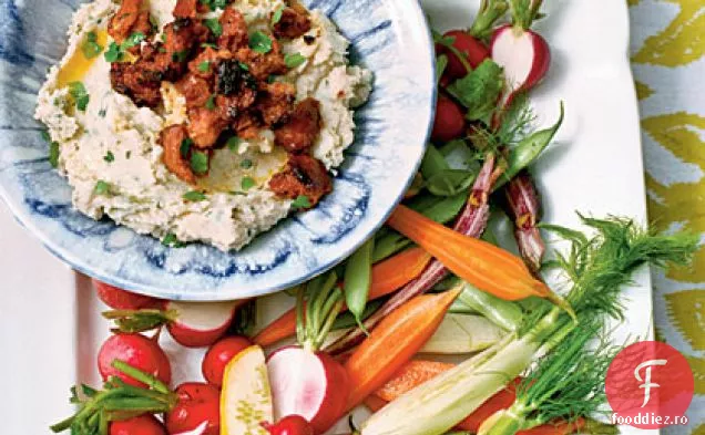Chorizo-și-alb fasole Dip