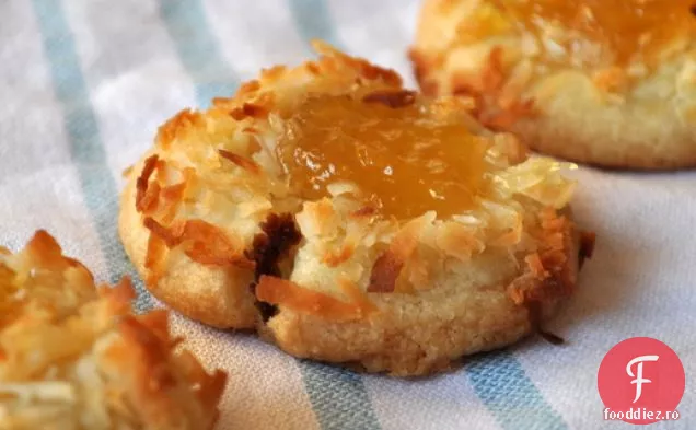 Biscuiți Cu Gem De Ananas Cu Nucă De Cocos