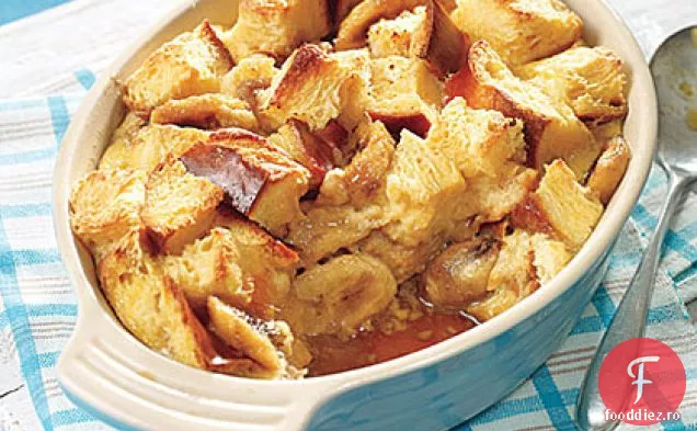 Pâine Prăjită Franceză Cu Caramel-Banane La Cuptor