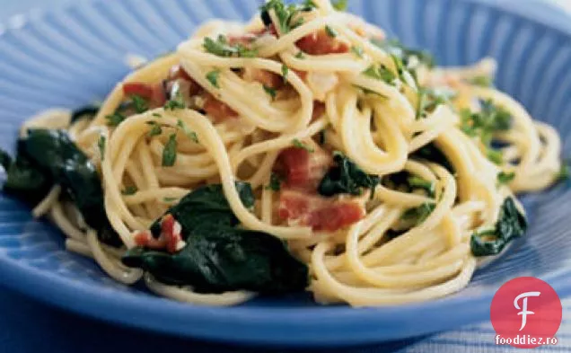 Paste Carbonara Florentine