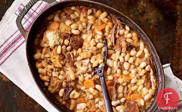 Cassoulet de rață și cârnați