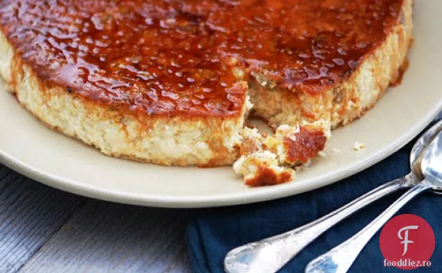 Flan De Arroz con Leche (Flan de budincă de orez)