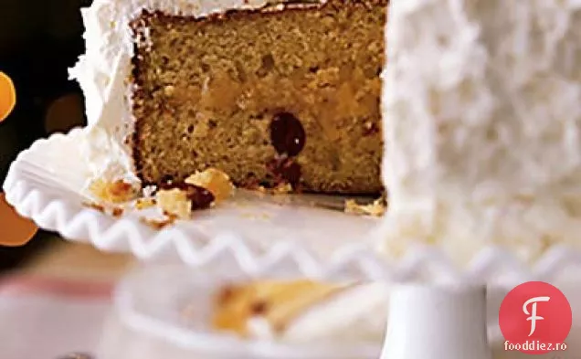 Tort de nucă de cocos cu lămâie cu glazură de frișcă