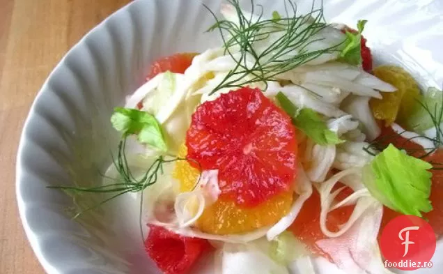 Gătit plin de spirit: salată de Crab și citrice cu vinetă Verjus