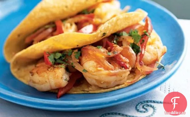 Tomatillo Creveți Fajitas