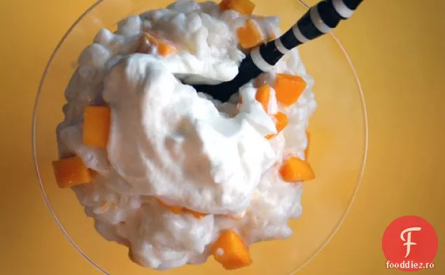 Budincă De Orez Cu Nucă De Cocos-Mango