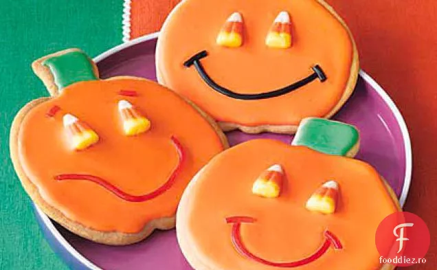 Cookie-uri de zahăr Jack-O' - Lantern