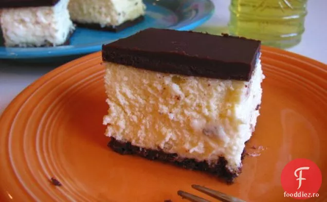 Gătit Spirited: Orangecello Chocolate Cheesecake Squares