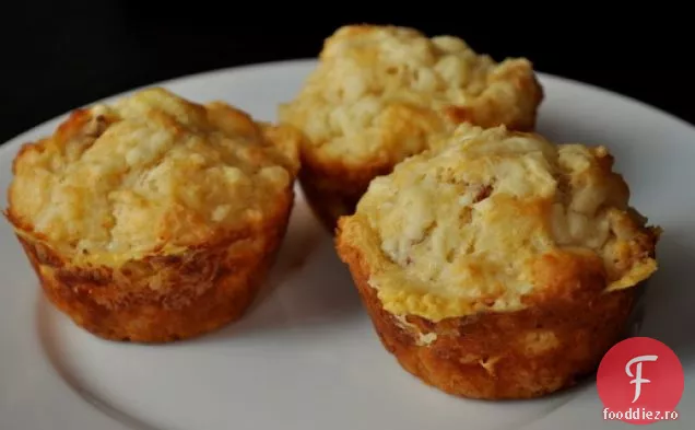 Brioșe Picante Cu Bacon Cheddar