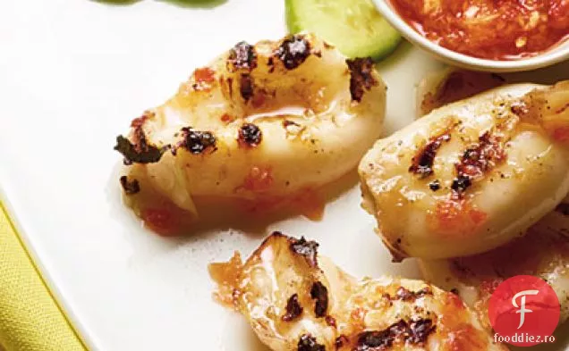 Squid De Grătar Din Singapore (Sotong Bakar)
