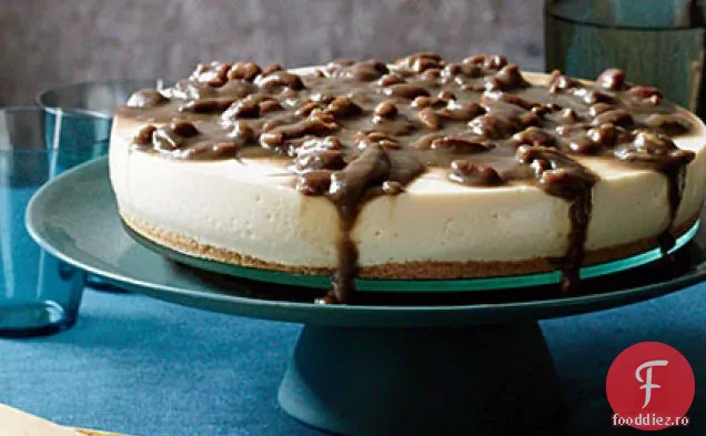 Cheesecake fără coacere cu caramel Pecan