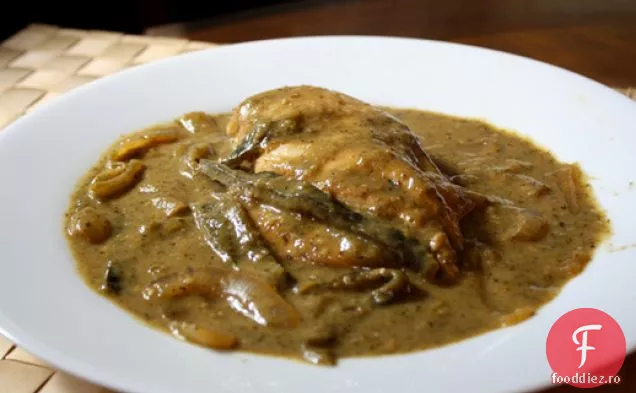 Cina in seara asta: pui cu ardei prăjiți și Salsa Verde