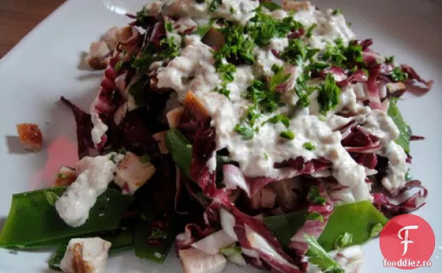 Gătește cartea: salată de Radicchio, curcan și mazăre de zăpadă