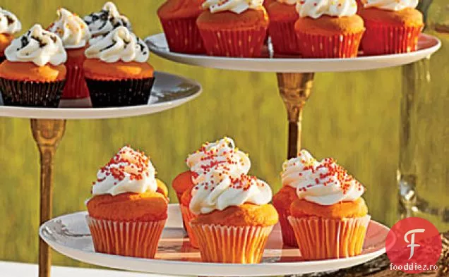 Mini Cupcakes Cu Cremă Portocalie
