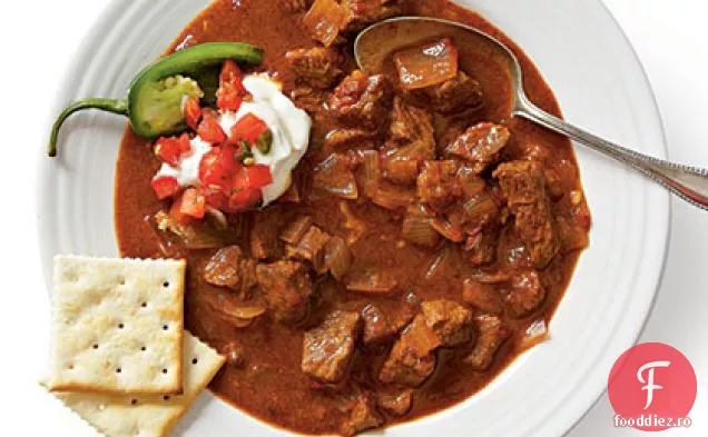 Chili Picant De Vită Cu Aragaz Lent