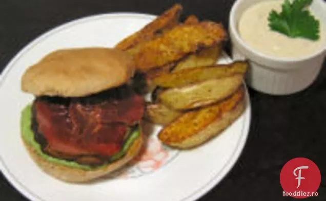 Carne Lite: burgeri Portobello cu prosciutto crocant și maioneză de rucola