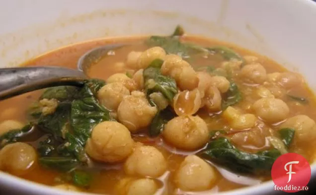 Cina în seara asta: tocană de năut și spanac în stil maur