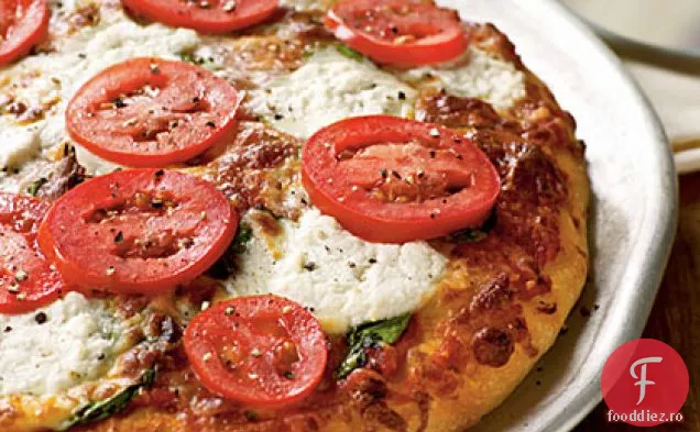 Pizza cu spanac și Ricotta