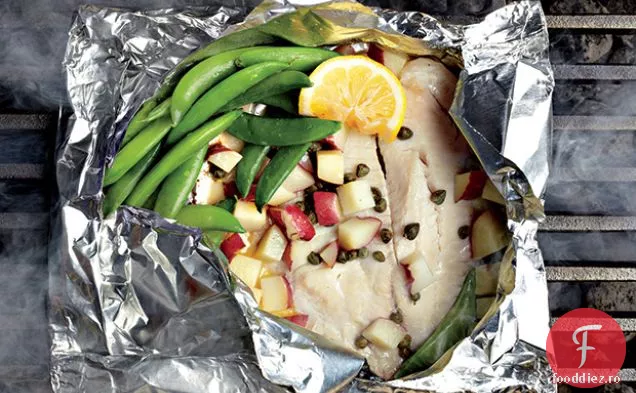 Tilapia Piccata cu mazăre