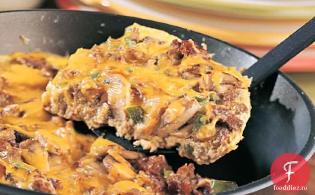 Cârnați Vegetarieni-Cheddar Frittata