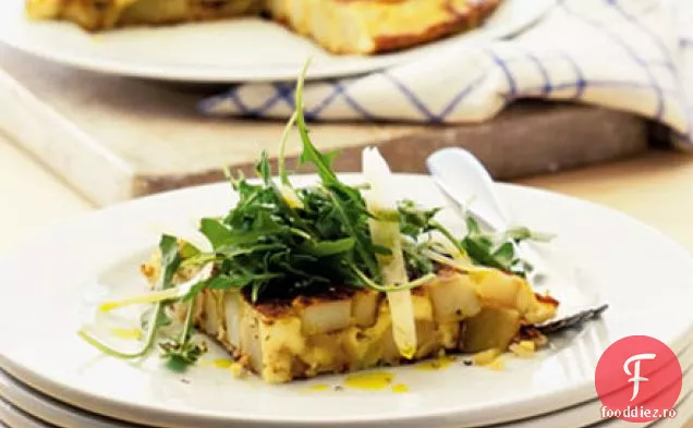 Tortilla cu rachetă și parmezan