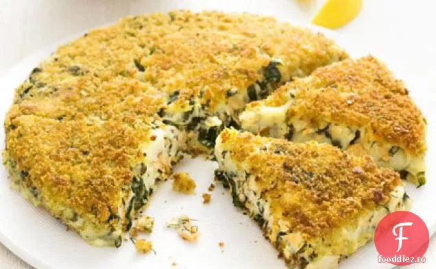 Păstrăv afumat și pene de cartofi