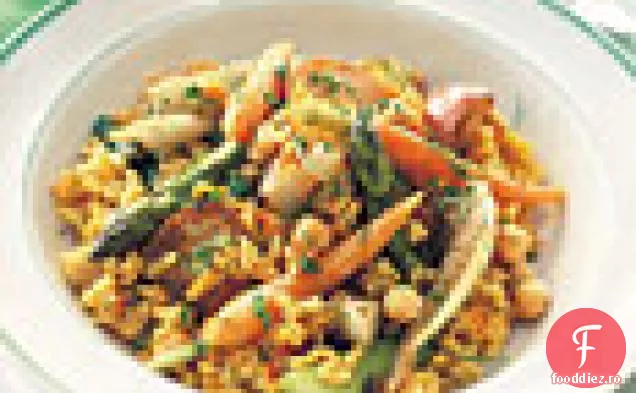 Paella Vegetală De Primăvară