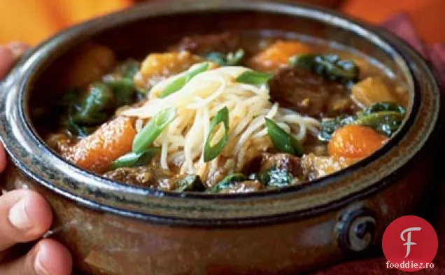 Oală fierbinte chineză de carne de vită și legume