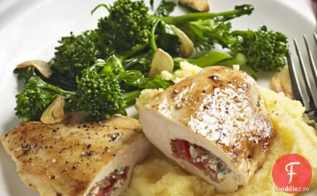 Piept de pui umplut cu carne de porc și Gorgonzola