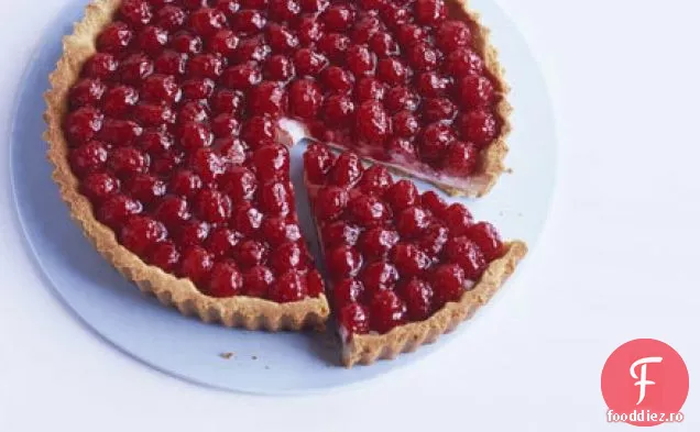 Tarta de zmeura cu patiserie de migdale