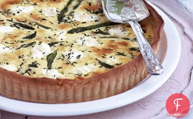 Tarta cu sparanghel, lamaie si ricotta