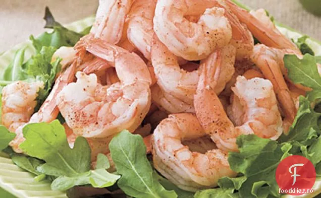 Creveți Fierți Picante Cu Sos Cremos De Zară-Avocado