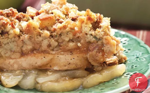 Apple-Carne De Porc Cotlet Caserola