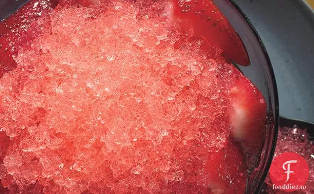 Granita de pepene verde cu căpșuni Gingered