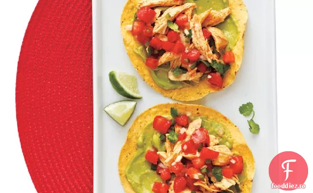 Tostadas de pui și Guacamole