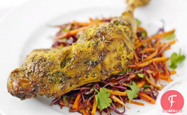 Pui Indian ușor cu salată de varză