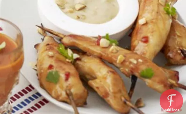 Frigarui de pui cu satay dip