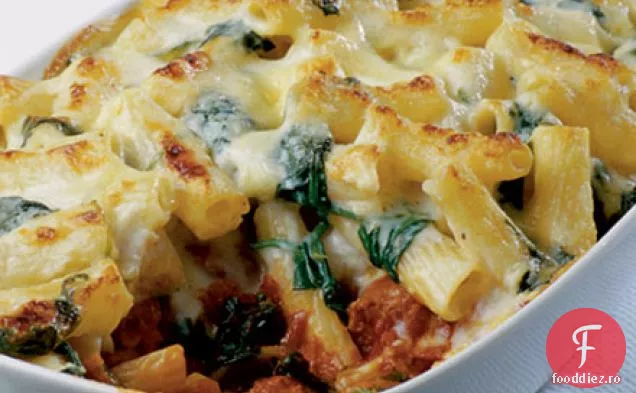 Rigatoni cârnați coace