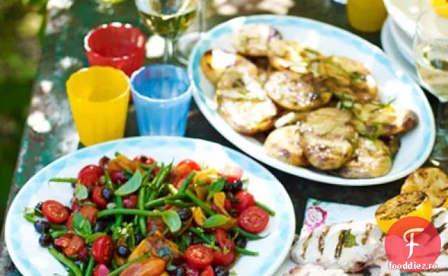 Salată italiană de fasole și măsline