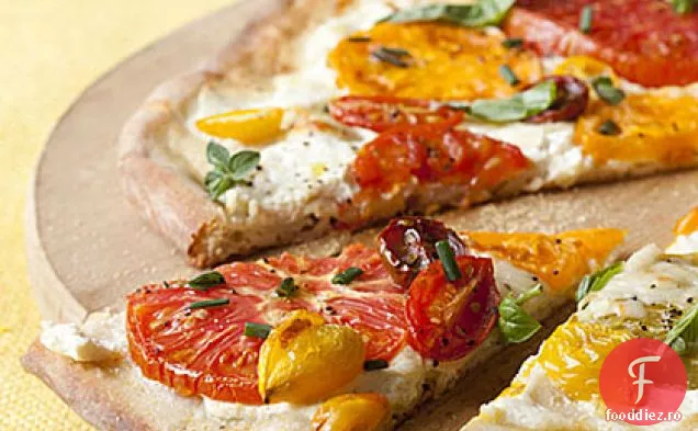 Pizza Cu Roșii-Ricotta