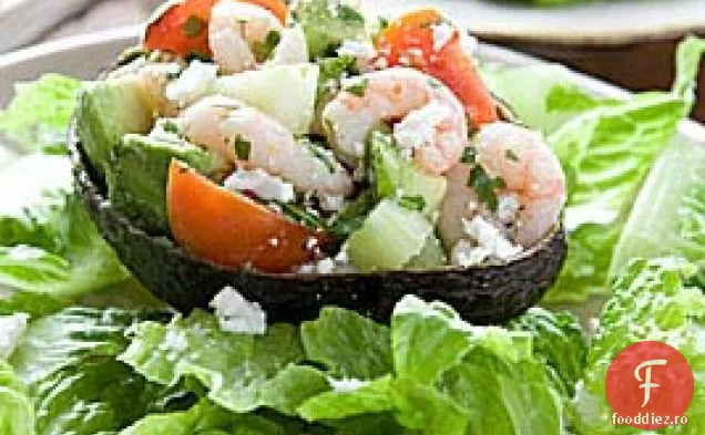 Avocado Umplut Cu Creveți Și Castraveți