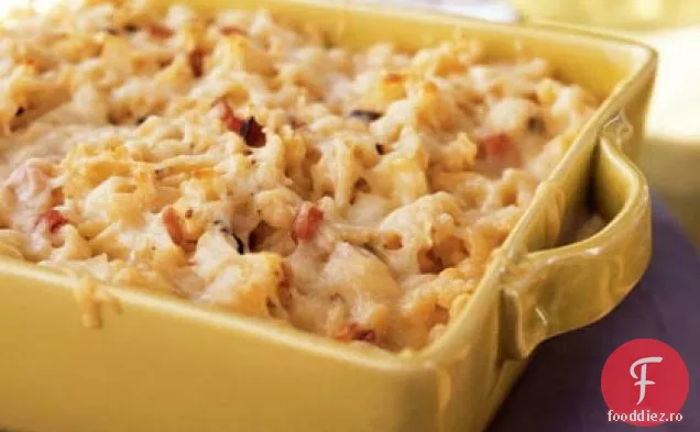 Spaetzle la cuptor cu șuncă și Gruyulincormorre