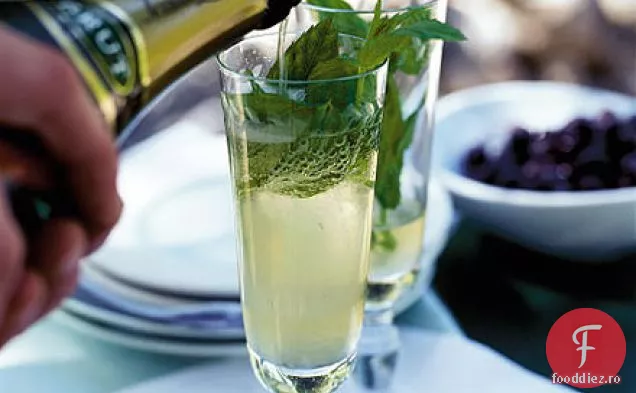 Mentă spumante și juleps de lămâie
