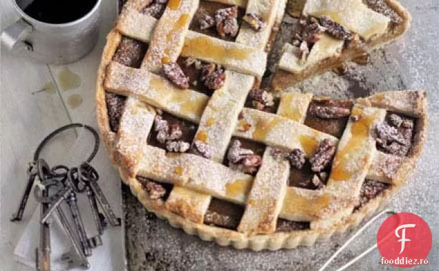 Plăcintă cu zăbrele de nucă, arțar și pecan