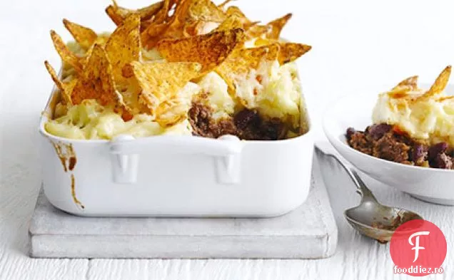 Plăcintă mexicană cu carne de vită și cartofi