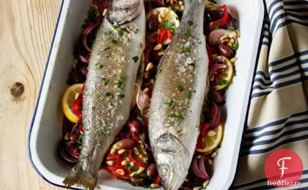 Biban de mare copt Italian