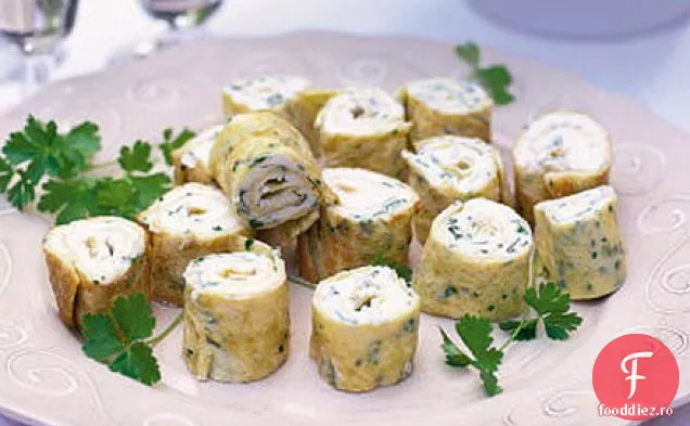 Omlete miniaturale cu ricotta