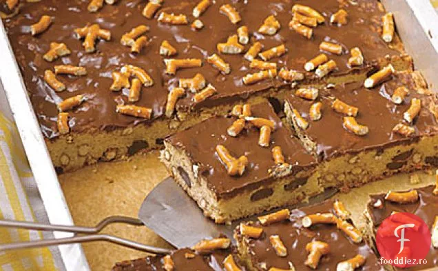 Ciocolata Chip-Covrig Blondies