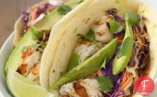 Tacos de somn cu salată de varză Thailandeză